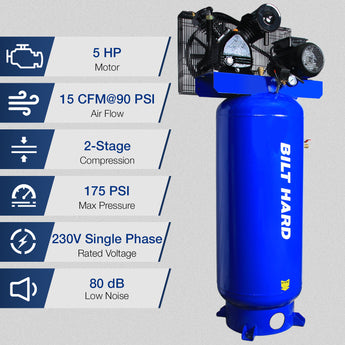 BILT HARD 80-Gallon 5 HP Air Compressor