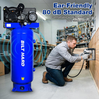 BILT HARD 60 gallon air compressor low noise operation