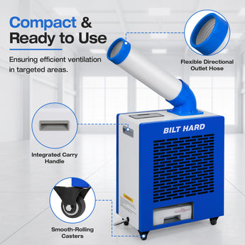 BILT HARD 6800 BTU portable industrial spot cooler