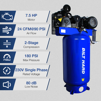 BILT HARD 7.5HP 2-Stage Air Compressor