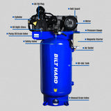 BILT HARD 80-gallon vertical air compressor