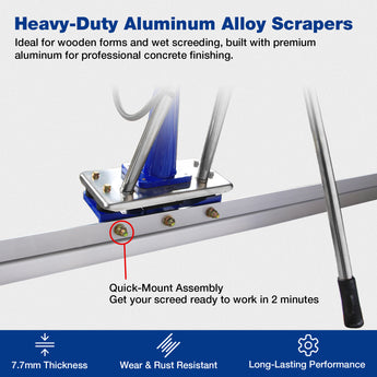 BILT HARD aluminum screed board quick-mount assembly