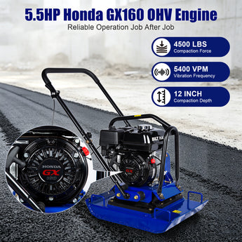 BILT HARD plate compactor 4500-pound compaction performance