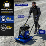 BILT HARD plate compactor safety operation requirements