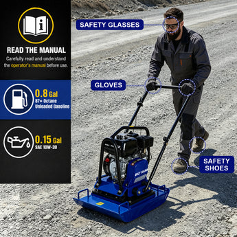 BILT HARD plate compactor safety operation requirements