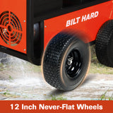 BILT HARD hot water pressure washer flat-free wheels