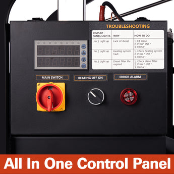BILT HARD hot water pressure washer smart control panel