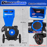 BILT HARD 3-inch wood chipper dimensions and weight