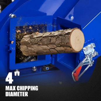 BILT HARD wood chipper with four-inch branch capacity