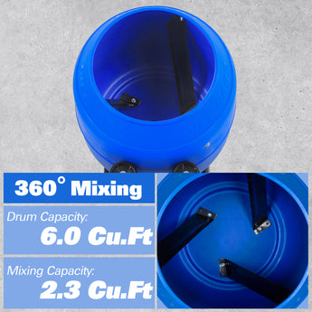 BILT HARD 6 Cu. Ft. Concrete Mixer