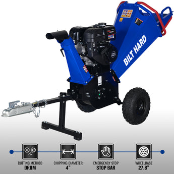 BILT HARD 4-Inch Towable Wood Chipper