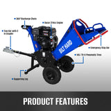 BILT HARD towable wood chipper shredder