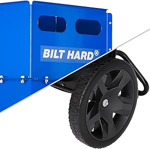 BILT HARD wood chipper large wheels for easy mobility