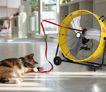 24-Inch 8100 CFM Ultra-Quiet Drum Fan: High-Velocity Cooling for Any Space