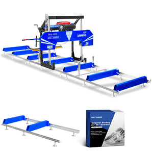 BILT HARD 36" Portable Sawmill with 25HP Ducar 760cc Engine | Includes 6.7ft Extension & 10 Blades