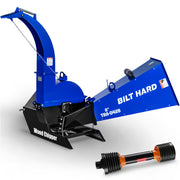 BILT HARD six-inch PTO wood chipper with driveshaft