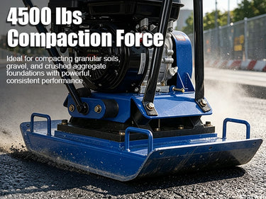 BILT HARD plate compactor with 4500-pound compaction force