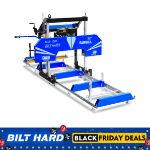 BILT HARD 32" Portable Sawmill with 15HP Ducar 420cc E-Start Gas Engine