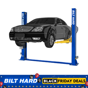 BILT HARD 12,000 lbs Two-Post Car Lift with 220V 4HP Motor & Single-Point Lock – Ideal for Shops, Garages & Heavy-Duty Vehicle Maintenance