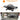 12,000 BTU Portable Tabletop Propane Gas Grill, Outdoor BBQ Grill with Built-in Thermometer, Black Camping Grill with Removable Side Tables for Outdoor Cooking, Tailgating 