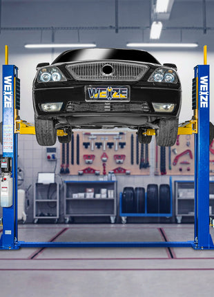 Two Post Automotive Car Lift, 12000 lbs Capacity, 220V 4HP Powerful Motor with Single Point Lock Release