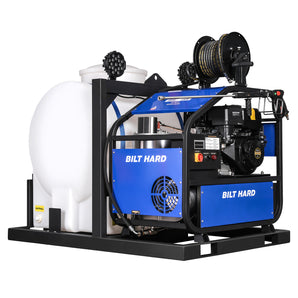BILT HARD Hot Water Pressure Washer Skid, 4000 PSI 4.0 GPM, 171-Gal Tank
