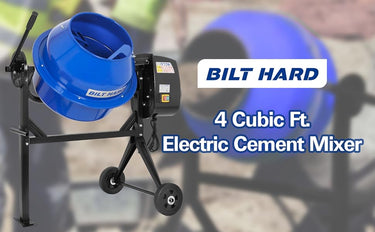BILT HARD four-cubic-foot electric cement mixer