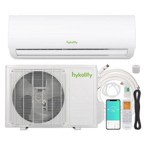Wifi Enabled 24,000 BTU Mini Split Air Conditioner & Heater, 19 SEER2 208/230V Split AC Unit Ductless Inverter System with Heat Pump, Installation Kits - Cools Rooms up to 1500 Sq.Ft
