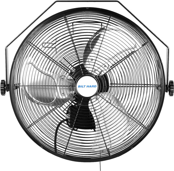 BILT HARD 18 in. 4300 CFM Outdoor Wall Mount Fan, 3-Speed Waterproof Wall Fan Industrial Grade High Velocity Outdoor Fans for Patio, Commercial, Garage, and Gazebo Use, UL Listed