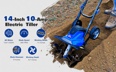 BILT HARD 14-Inch Electric Tiller