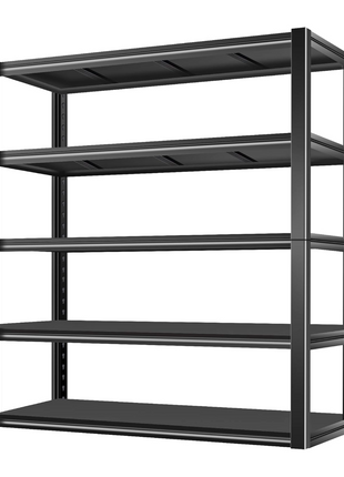 BILT HARD 3000LBS 48" W x 24" D x 72" H Garage Shelving, 5-Shelf Industrial Storage Shelves Heavy Duty, Metal Shelving Units with Adjustable Shelf, Steel Utility Shelves