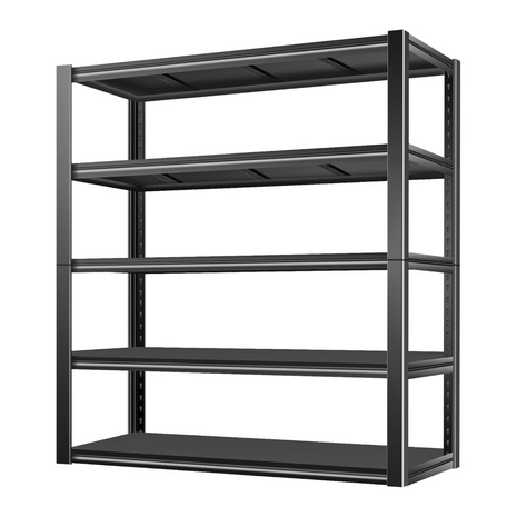 BILT HARD 3000LBS 48" W x 24" D x 72" H Garage Shelving, 5-Shelf Industrial Storage Shelves Heavy Duty, Metal Shelving Units with Adjustable Shelf, Steel Utility Shelves