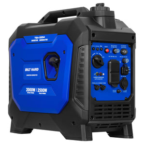 BILT HARD 2500W Portable Inverter Generator – Quiet 80cc 4-Stroke Ducar® Engine, CO Sensor, 120V AC & 12V DC, Compact Backup Power for Camping, RV, Home