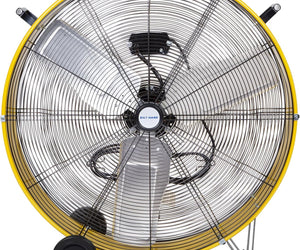 BILT HARD 30" 13000 CFM High Velocity Drum Fan: 2-Speed Heavy Duty Industrial Fan, UL Listed (Yellow)