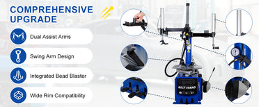 BILT HARD tire changer and wheel balancer with upgraded features design