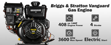 BILT HARD Briggs Stratton Vanguard gas engine 14HP power