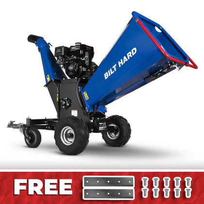 6-Inch Drum Wood Chipper, 15HP 420cc Ducar Gas Engine with Recoil & Electric Start
