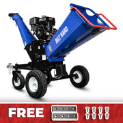 BILT HARD 6-Inch 15HP Gas Wood Chipper, 420cc Electric Start