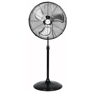 20" High Velocity Pedestal Fan, 5200 CFM 3-Speed Industrial Oscillating Stand Fan with Aluminum Blades, Heavy Duty Standing Shop Fan 