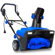 20" 15 Amp Electric Snow Blower, Walk-Behind Corded with Dual LED Headlights and 180° Rotating Chute