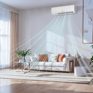 Wifi Enabled 24,000 BTU Mini Split Air Conditioner & Heater, 19 SEER2 208/230V Split AC Unit Ductless Inverter System with Heat Pump, Installation Kits - Cools Rooms up to 1500 Sq.Ft