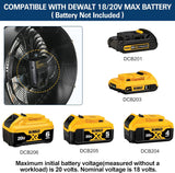 BILT HARD 18" Portable Jobsite Fan Compatible with Dewalt 20V Battery, Cordless Battery Operated Floor Fan for Camping Construction Site (No Battery) 