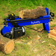 Load image into Gallery viewer, HYKOLITY Log Splitter 6.5 Ton, Wood Splitter Electric Powered 15Amp, with Hydraulic Ram, Electric Firewood Splitting Machine, Horizontal