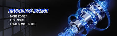 BILT HARD brushless motor for quieter powerful operation