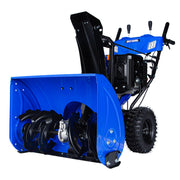 28" 302cc Gas Powered Snow Blower 4 Stroke Engine 2 Stage with Corded Electric Start