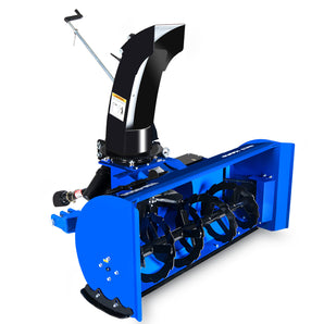60'' Tractor 3 Point PTO Snow Blower 25-75 HP with Hydraulic Chute Rotator