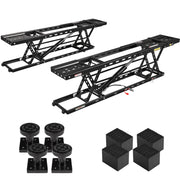 BILT HARD 6000 lb Portable Car Lift, 120V Hydraulic Mid-Rise Lift with 25.4" Max Height, Heavy-Duty Garage Car Lift for Sedans, SUVs & Light Trucks