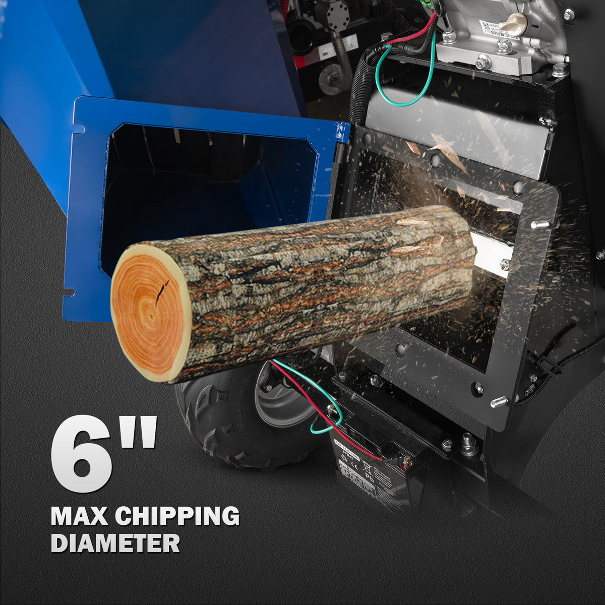 Wood Chipper | 6 INCH 15HP DUCAR 420cc Gas Powered Chipper – BILT HARD