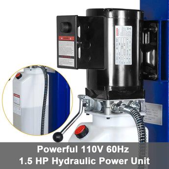 8,500 lbs 4-post car lift with caster kits for home garage auto storage and vehicle parking