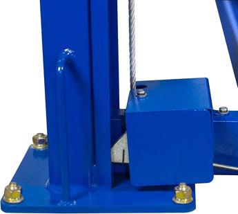 8,500 lbs 4-post car lift with caster kits for home garage auto storage and vehicle parking